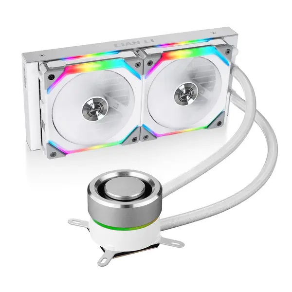 Lian Li Galahad 240 AIO UNI Fan SL120 Edition ARGB 240mm Liquid CPU Cooler - White