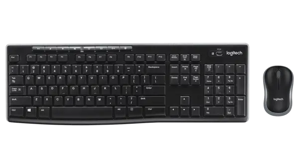 Logitech MK270r Wireless Keyboard and Mouse Combo - Black