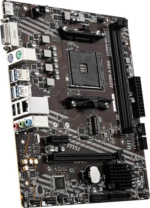 MSI A520M-A PRO AMD AM4 DDR4 MicroATX Motherboard