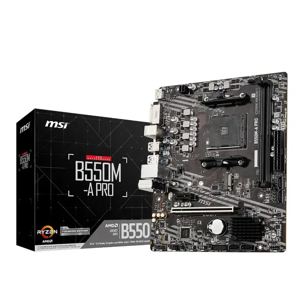 MSI B550M PRO AM4 DDR4 MicroATX Motherboard