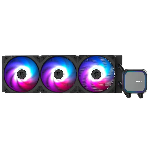 MSI MAG Coreliquid A13 360 AIO ARGB CPU Liquid Cooler | 360mm Radiator, Triple 120mm ARGB PWM Fans, Black