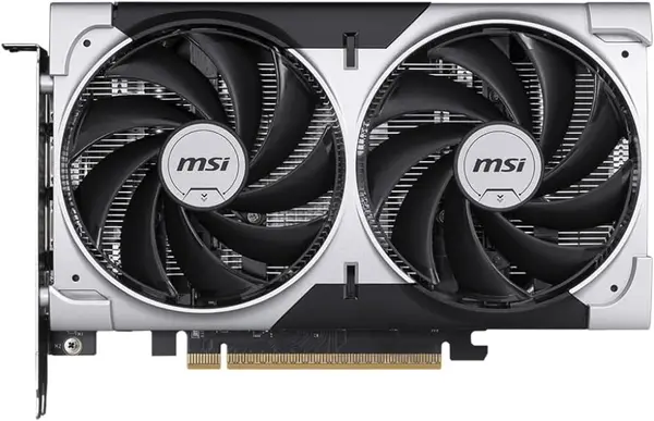 MSI GeForce RTX 5050 8G VENTUS 2X OC Graphics Card, 8GB GDDR6, 128-bit, Extreme Performance: 2617 MHz, DisplayPort x3 2.1a, HDMI 2.1b, NVIDIA Blackwell Architecture
