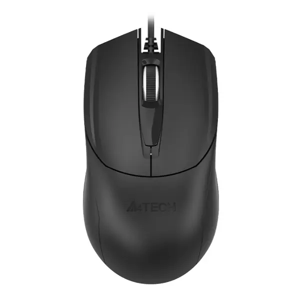 A4Tech OP-750S - Wired Silent Click V-Track USB Mouse - Black | 8-in-One Gesture, 4-Way Wheel