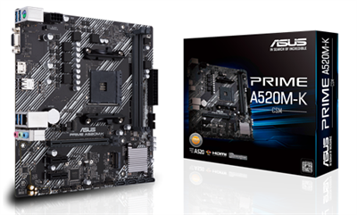 Asus Prime A520M-K/CSM AMD AM4 DDR4 MicroATX Motherboard