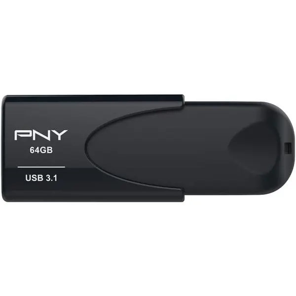 PNY 64GB Attaché 4 3.1 USB Flash Drive - Black