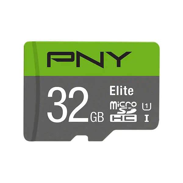 PNY 32GB Elite Class 10 U1 microSD with SD Adapter Memory Card