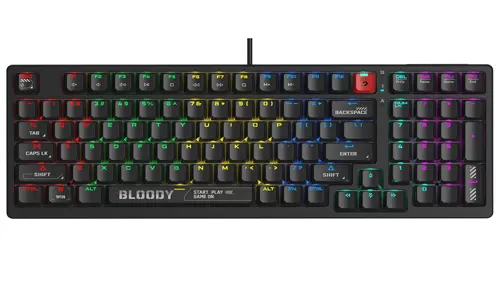 Bloody S98 BLMS Red Switch Mechanical RGB Gaming Keyboard - Black