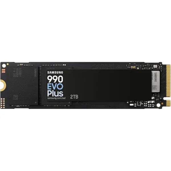 Samsung 990 EVO Plus 2TB PCIe 4.0 NVMe M.2 SSD, 7,250MB/s Read, 6,300MB/s Write, Power Efficient