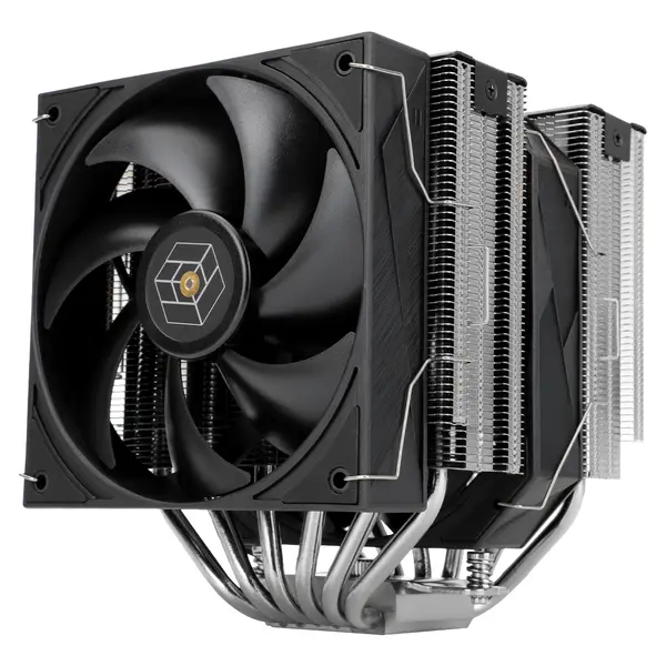 Thermalright Royal Pretor 130 CPU Air Cooler, Dual Towers, 6x Heatpipes, Dual PWM Fans - Black