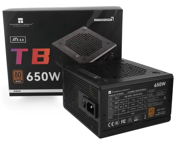 Thermalright TB-650S 650W 80 Plus Bronze Power Supply