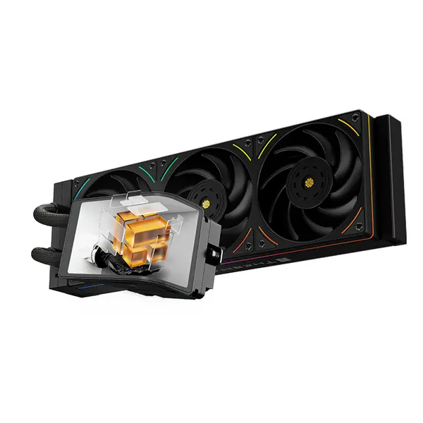 Thermalright Wonder Vision 360 UB ARGB AIO 360mm Liquid CPU Cooler, 6.7-inch 3D Curved AMOLED Screen with 2400x1080 Resolution, Upto 6400 RPM Pump Rated Speed - Black