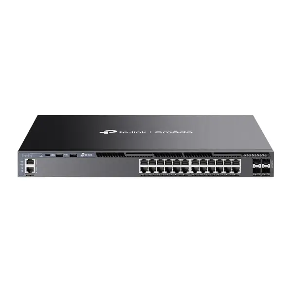 TP-Link Omada SG6428X Omada 24-Port Gigabit Stackable L3 Managed Switch with 4 10G Slots