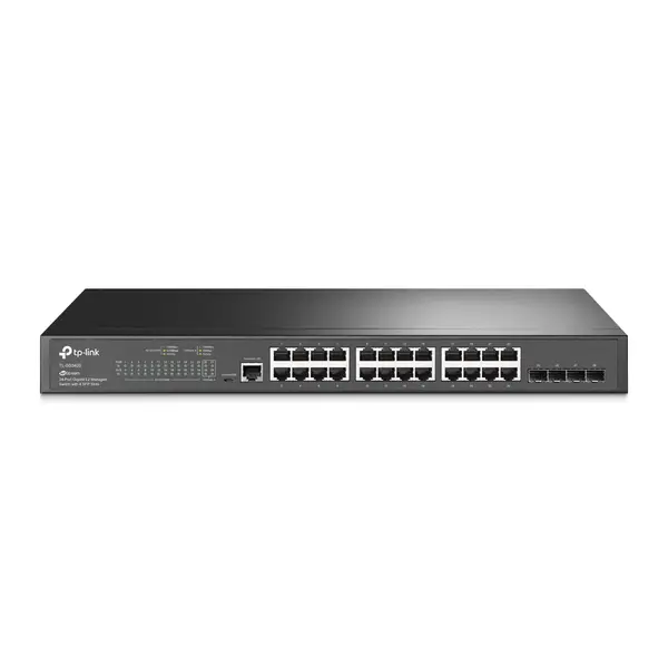 TP-Link TL-SG3428 JetStream 24-Port Gigabit L2 Managed Switch with 4 SFP Slots | Full Gigabit Ports, Omada SDN Integration