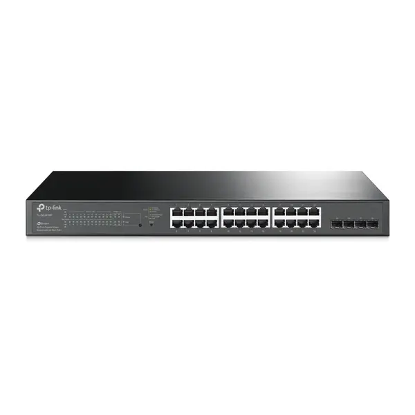 TP-Link TL-SL2428P JetStream 24-Port Gigabit + 24-Port 10/100Mbps Smart Switch with 24-Port PoE+