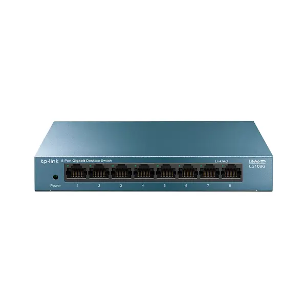 TP-Link LS108G 8-Port Gigabit Unmanaged Switch - Metal Casing