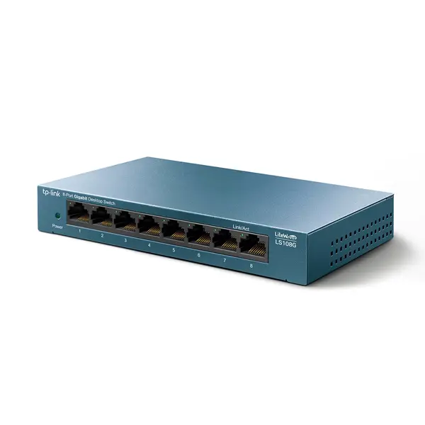 TP-Link LS108G 8-Port Gigabit Unmanaged Switch - Metal Casing