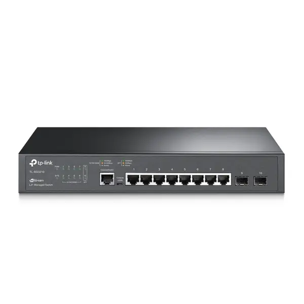 TP-Link TL-SG3210 JetStream 8-Port Gigabit L2 Managed Switch with 2 SFP Slots