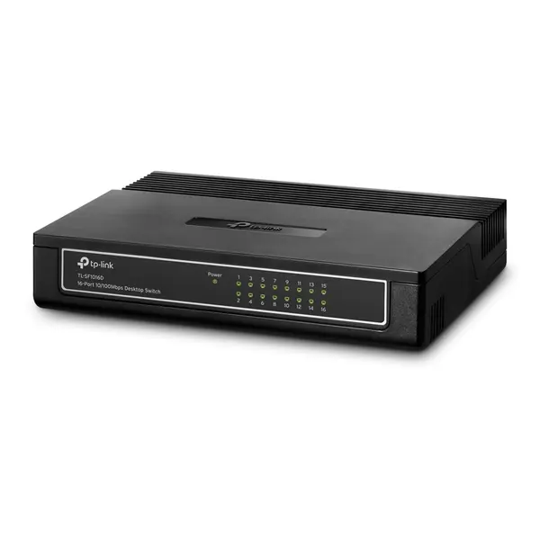 TP-Link TL-SF1016D 16-Port 10/100Mbps Unmanaged Desktop Switch