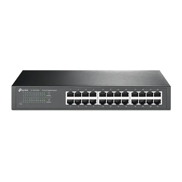 TP-Link TL-SG1024D V9 24-Port Gigabit Desktop / Rackmount Switch | Fanless, Energy-Efficient Design