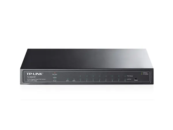 TP-Link TL-SG2210P Omada JetStream 8-Port Gigabit Smart PoE Switch with 2 SFP Slots