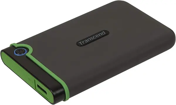 Transcend StoreJet 25M3 1TB Ruggedized USB 3.1 Portable Hard Drive - Military Green
