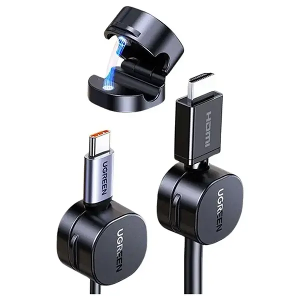 UGREEN 45797 Magnetic Cable Organizer (3 Pack) - Black