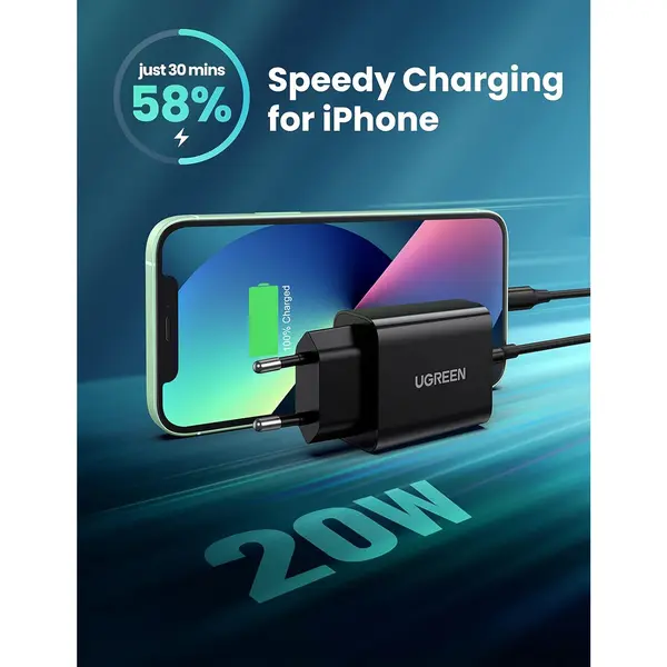 UGREEN 10191 20W USB-C PD 3.0 Fast Charger
