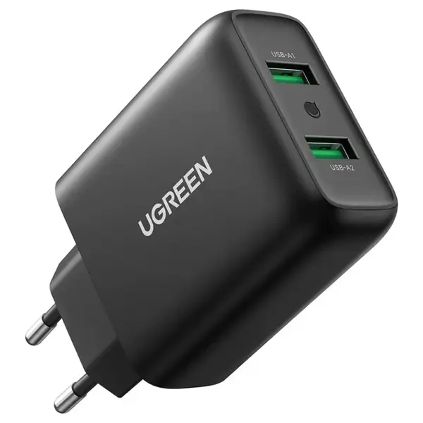 UGREEN 10216 36W Dual USB-A QC 3.0 Charger