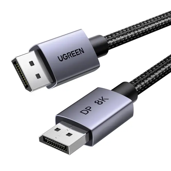 UGREEN 25906 8K@60Hz DisplayPort 1.4 Cable , VESA Certified, Braided, 4K@240Hz, 32.4Gbps, HDCP 2.2, HDR, 3M Length