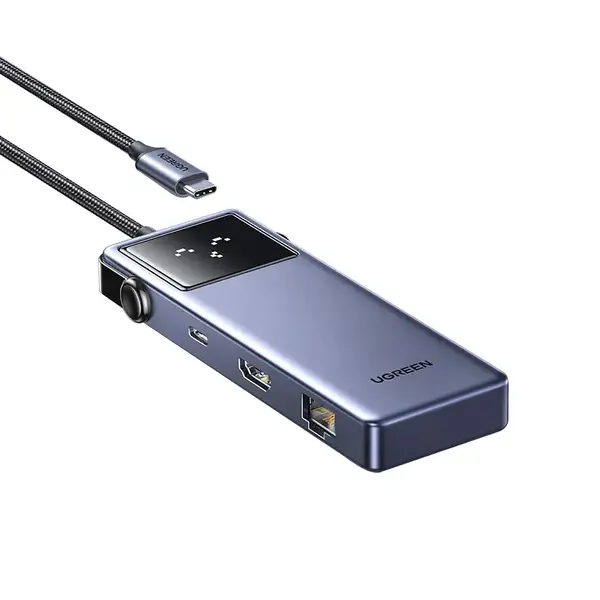 UGREEN Uno CM888 7 in 1 Type C Multifunction Hub, 4K@60Hz HDMI, 100W PD Fast Charging, Gigabit Ethernet, 45155