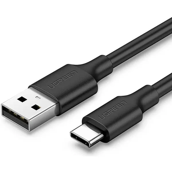 UGREEN USB A to USB Type C Cable, 480Mbps Data Transfer Rate, Qualcomm 3.0 Quick Charge, Max 5V 3A Power Output, 1m Cable Length, Wide Compatibility, Black | 60116