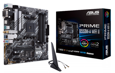 Asus Prime B550M-A Wifi II AMD AM4 DDR4 MicroATX Motherboard