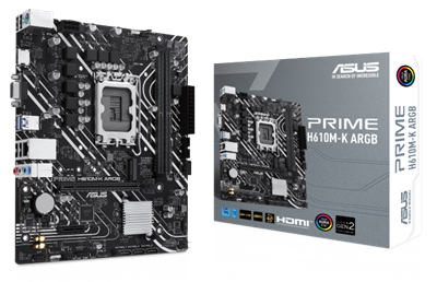 Asus Prime H610M-K ARGB Intel LGA1700 DDR5 MicroATX Motherboard
