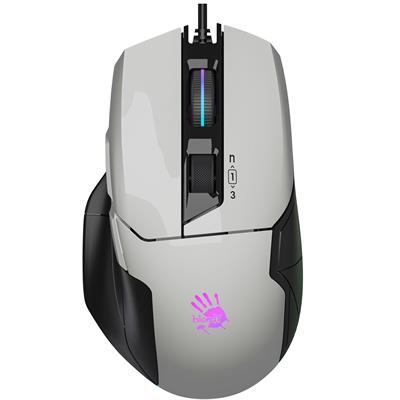 Bloody W70 Max RGB Gaming Mouse - 10,000 CPI | Panda White