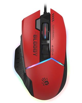 Bloody W95 Max - Ultra Core Activated, 12,000 CPI RGB Gaming Mouse | Sports Red