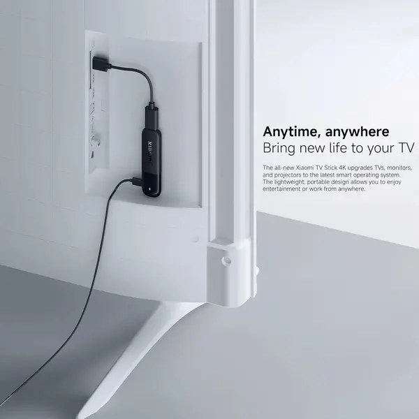 Xiaomi TV Stick 4K 2nd Gen Streaming Device with Google TV, Dolby Vision & Atmos, Wi-Fi 6, Bluetooth Voice Remote