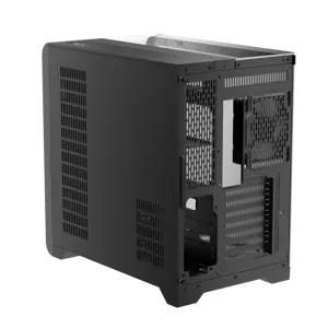 1st Player RT7 Black Edition Gaming Case, Triple Tempered Glass, Advanced Cooling with 7 Fan Support, USB-C & LED Display, Spacious for High-End Builds, 4x XF7 ARGB Fans Pre-installed