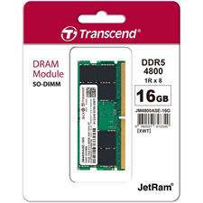 Transcend JetRam 16GB DDR5 4800 SO-DIMM CL40 Laptop RAM Memory Module - JM4800ASE-16G