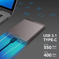 Lexar® SL200 Portable SSD 2TB - Up To 550MB/s Read, Up to 400MB/s Write