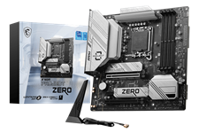 MSI B760M PROJECT ZERO Intel LGA1700 DDR5 MicroATX Motherboard | WiFi 6E