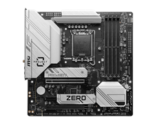 MSI B760M PROJECT ZERO Intel LGA1700 DDR5 MicroATX Motherboard | WiFi 6E
