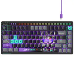 Bloody AT75 Alpha Optical Switch Mechanical Keyboard - Cypher Ghost 