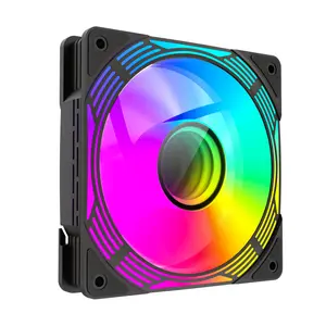 GameMax FN12A-C8I-R, Reverse 120mm ARGB Fan, Infinity Mirror Center