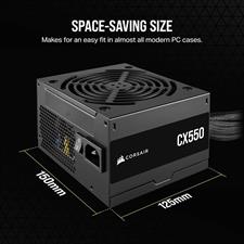 Corsair CX Series CX550 - 550 Watt 80 PLUS Bronze ATX Power Supply