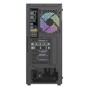 DarkFlash DK353 Mid-Tower ATX Gaming Case, 4x ARGB Fans Installed - Black