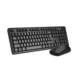 A4Tech 3330NS Wireless Keyboard & Mouse Combo - Black