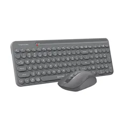 A4Tech Fstyler FG3300 Air2 2.4G QuietKey 2-Zone Wireless Keyboard & Mouse Combo - 2000 DPI Adjustable - Grey 