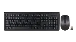 A4Tech 4200NS Wireless Keyboard & Mouse Combo - Black