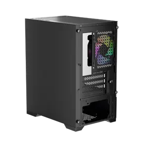 1st Player Go2 RGB Micro-ATX Gaming PC Case - Black