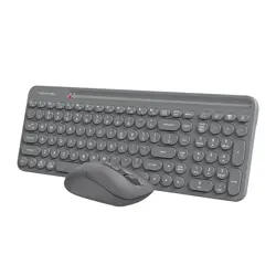 A4Tech Fstyler FG3300 Air2 2.4G QuietKey 2-Zone Wireless Keyboard & Mouse Combo - 2000 DPI Adjustable - Grey 